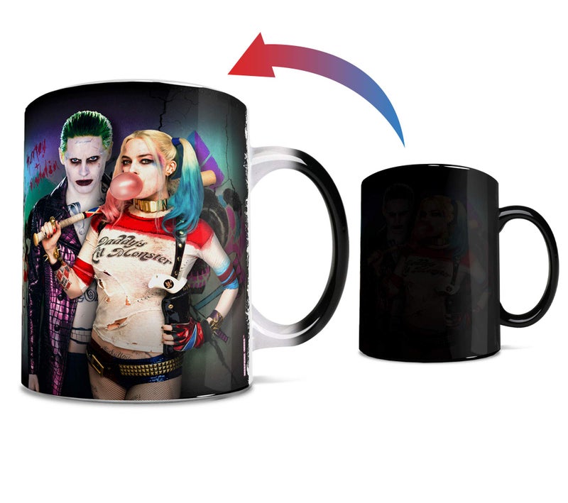 Morphing Mugs Suicide Squad The Joker and Harley Quinn Heat Reveal Ceramic Coffee Mug - 11 Ounce - Image 1